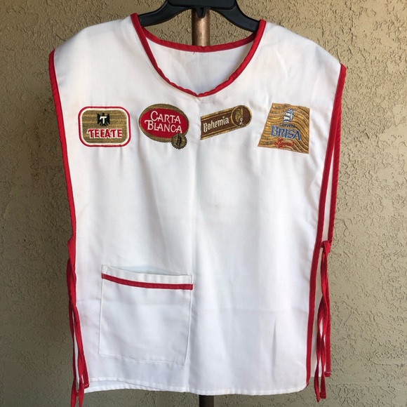 Beer Man Vest One Size Mexican Beer Patches Costume Halloween - Picture 1 of 10